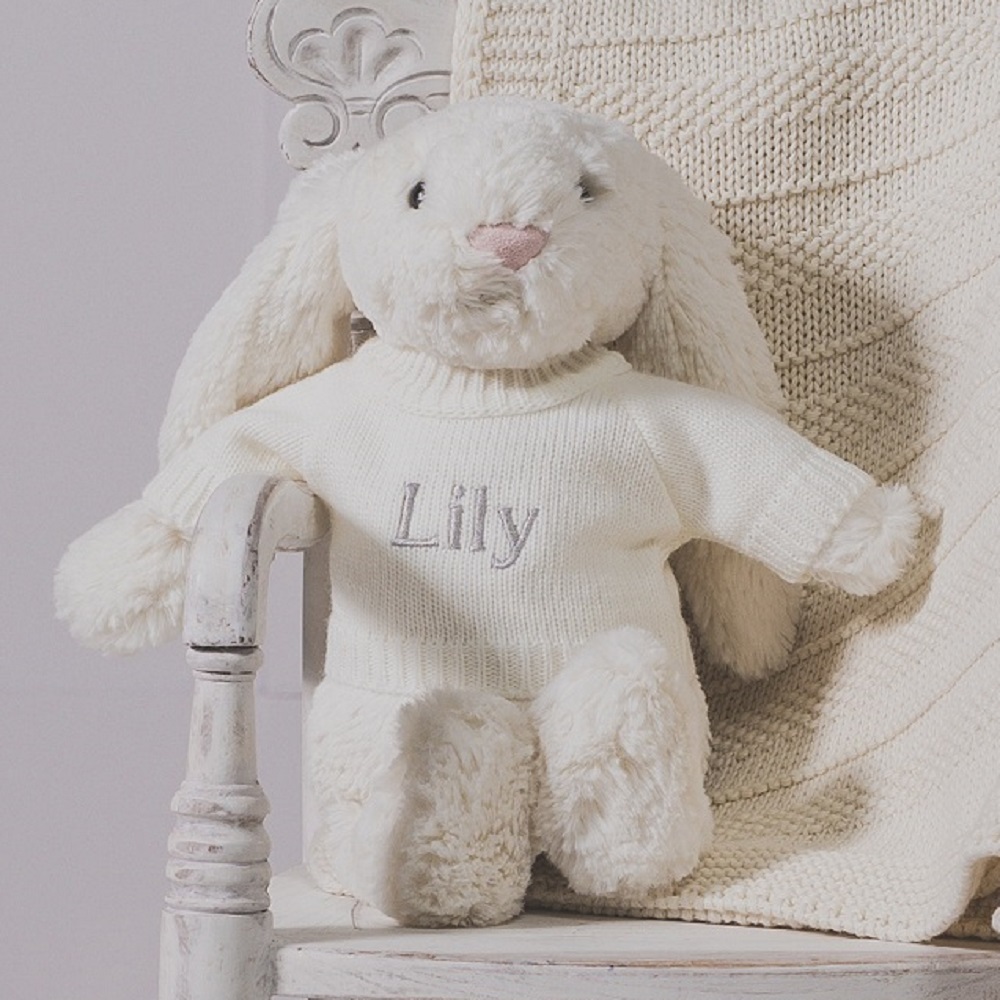 Jellycat Personalised Cream Bashful Bunny Soft Toy | That's Mine ...