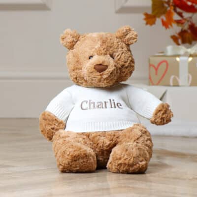 Personalised Jellycat bartholomew bear large teddy soft toy Personalised Soft Toys