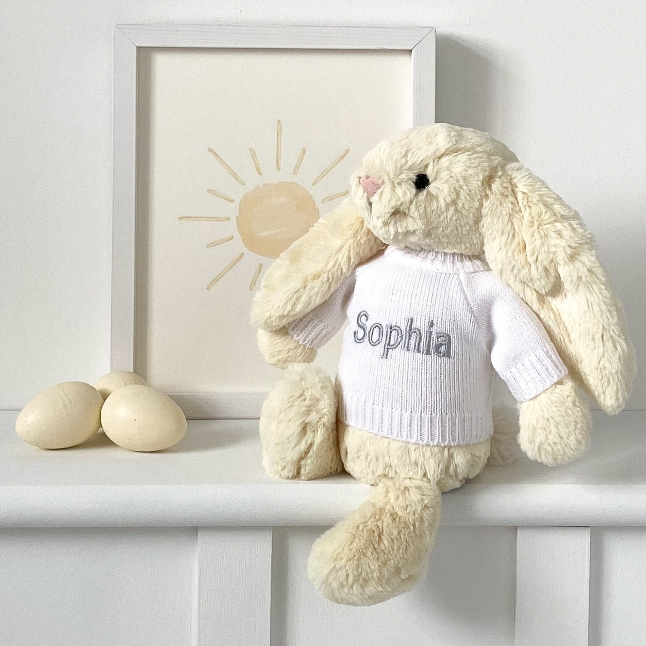 Personalised Jellycat Buttermilk Bashful Bunny Soft Toy | That's Mine