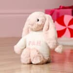 Personalised Jellycat blush pink bashful bunny soft toy Baby Shower Gifts 3