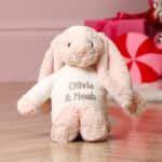 Personalised Jellycat blush pink bashful bunny soft toy Baby Shower Gifts 5