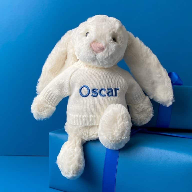 Personalised Jellycat Cream Bashful Bunny Soft Toy | That's Mine