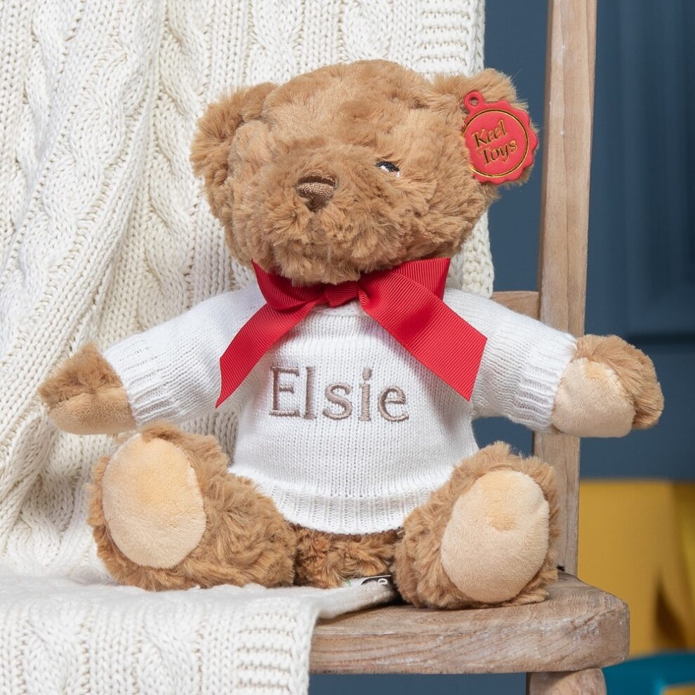 Personalised Jellycat bumbly bear twinning teddies set small and medium