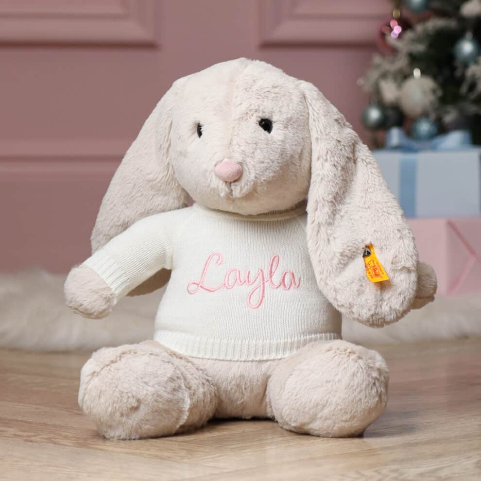 Personalised Jellycat Beige Bashful Bunny Soft Toy | That's Mine