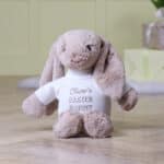 Personalised Jellycat beige bashful Easter bunny soft toy Easter Gifts 3