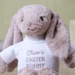 Personalised Jellycat beige bashful Easter bunny soft toy Easter Gifts 4