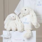 Personalised Christening Baptism Jellycat cream bashful bunny Christening Gifts 3