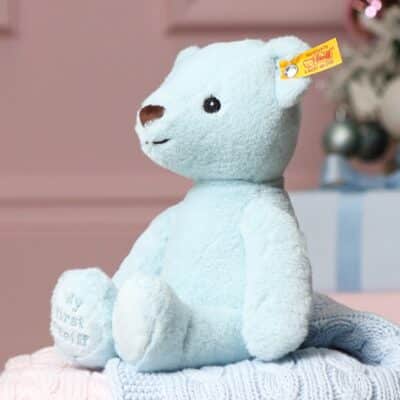 Personalised My First Steiff cuddly friends teddy bear blue soft toy Personalised Teddy Bears 2