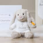 Personalised Christening Baptism Steiff hoppie medium rabbit Christening Gifts 3