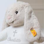 Personalised Christening Baptism Steiff hoppie medium rabbit Christening Gifts 4