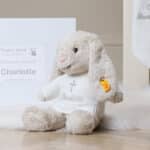 Personalised Christening Baptism Steiff hoppie medium rabbit Christening Gifts 5