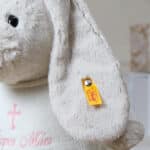 Personalised Christening Baptism Steiff hoppie large rabbit Christening Gifts 4