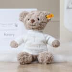 Personalised Christening Baptism Steiff honey medium teddy bear Christening Gifts 3