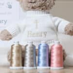 Personalised Christening Baptism Steiff honey medium teddy bear Christening Gifts 6