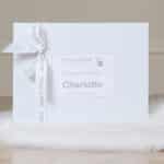 Personalised Toffee Moon white pointelle christening baptism blanket with cross Christening Gifts 8