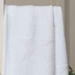 Personalised Toffee Moon white star christening baptism blanket with cross Christening Gifts 5