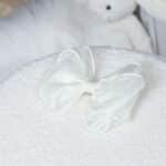 Hollyz ivory organza bow hair clip For Children 4