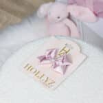 Hollyz pink satin bow hair clip For Children 3