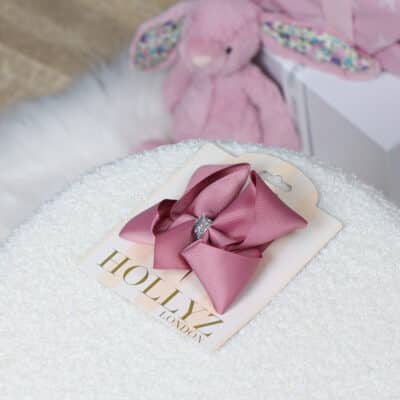 Hollyz rose organza bow hair clip For Children