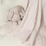 Hollyz personalised luxury pure cashmere beige baby blanket Baby Cashmere 3