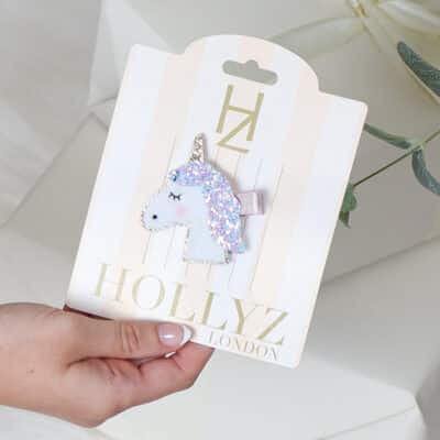 Hollyz magical unicorn or sparkling ballet shoes hair clip For Children