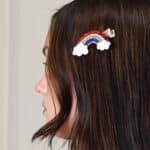 Hollyz sparkling raincloud, glittering rainbow, sparkling rainbow hair clip For Children 7