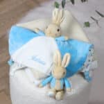 Peter rabbit personalised blue baby comfort blanket Comforters and Soothers 4