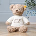 Personalised Steiff honey teddy bear large soft toy Baby Shower Gifts 3