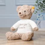 Personalised Steiff honey teddy bear large soft toy Baby Shower Gifts 6