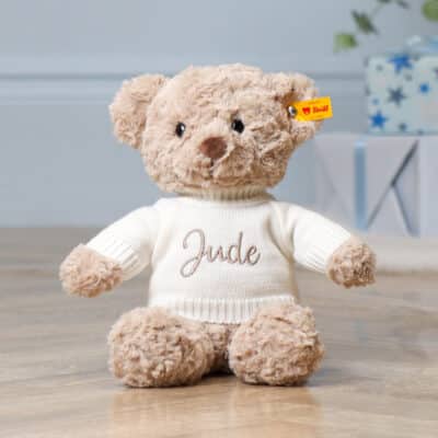 Personalised Steiff honey teddy bear medium soft toy Baby Shower Gifts