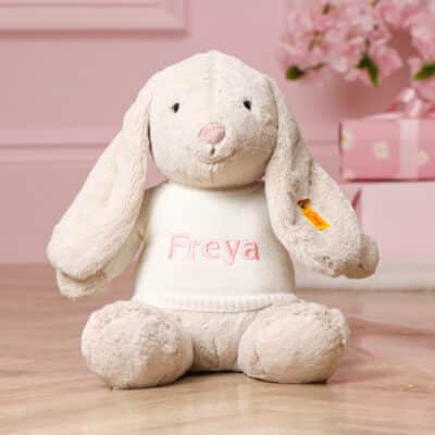 Personalised Steiff hoppie rabbit large soft toy Personalised Soft Toys