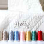 Hollyz personalised baby’s first Christmas luxury pure cashmere cream baby blanket Baby Cashmere 7