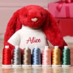 Personalised Jellycat medium bashful luxe Scarlett Christmas bunny Christmas Gifts 7