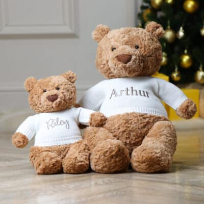 Personalised Jellycat bartholomew bear teddy soft toy Christmas Gifts