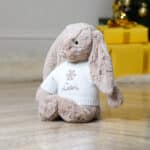 Personalised Jellycat Christmas snowflake beige bashful bunny Christmas Gifts 5