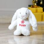 Personalised Jellycat Christmas snowflake cream bashful bunny Christmas Gifts 3