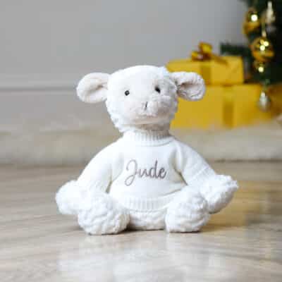 Personalised Jellycat fuddlewuddle lamb soft toy Christmas Gifts