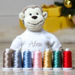 Personalised Jellycat beige bashful monkey soft toy Christmas Gifts 6