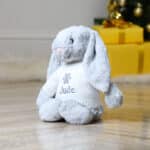 Personalised Jellycat Christmas snowflake silver bashful bunny Christmas Gifts 5