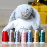 Personalised Jellycat Christmas snowflake silver bashful bunny Christmas Gifts 6