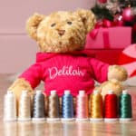 Personalised Keeleco recycled large Dougie bear with hoodie Christmas Gifts 8