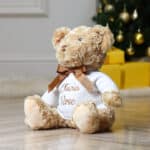 Personalised Keeleco recycled Dougie bear soft toy in three sizes Christmas Gifts 4