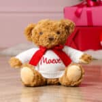 Personalised keeleco recycled Christmas teddy bear soft toy in small or large Christmas Gifts 6