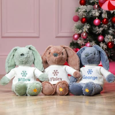 Personalised Max & Boo large Christmas bunny soft toy Christmas Gifts