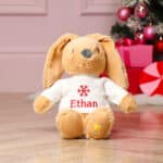 Personalised Max & Boo large Christmas Snowflake bunny soft toy Christmas Gifts 4