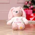 Personalised Max & Boo large Christmas Snowflake bunny soft toy Christmas Gifts 6