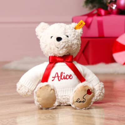 Personalised Steiff Jimmy love teddy bear Christmas Gifts