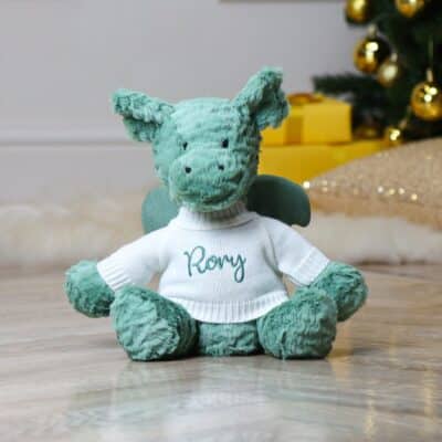 Personalised Jellycat fuddlewuddle dragon soft toy Christmas Gifts