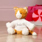 Personalised Jellycat fuddlewuddle ginger cat soft toy Christmas Gifts 3