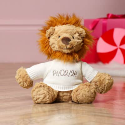 Personalised Jellycat fuddlewuddle soft toys with date jumpers Christmas Gifts 2